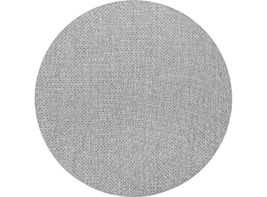Kusový koberec Timo 6272 Light grey kruh - na von aj na doma