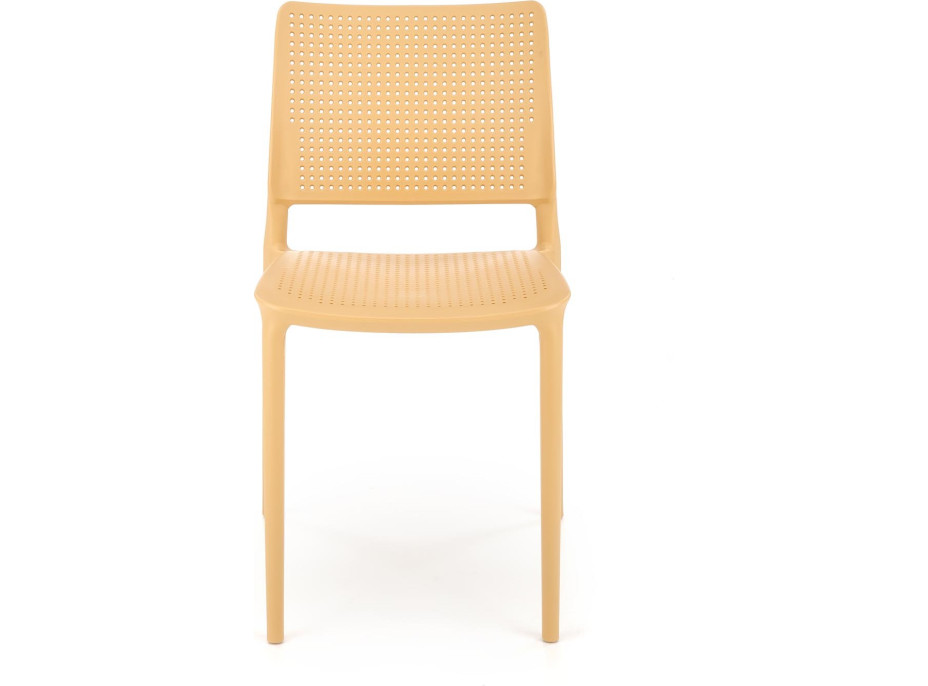 Záhradná plastová stolička NORA - oranžová