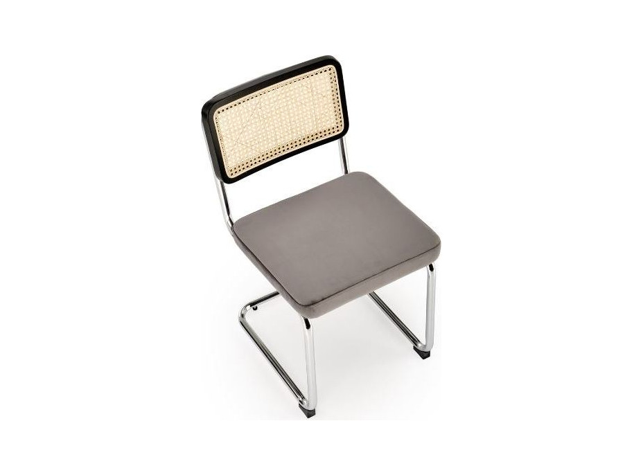 Jedálenská stolička DANIELA - šedá/čierna