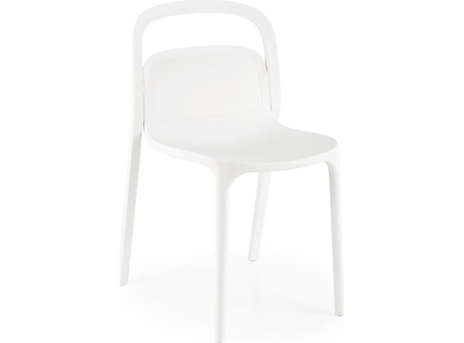 Záhradná plastová stolička REBEKA - biela
