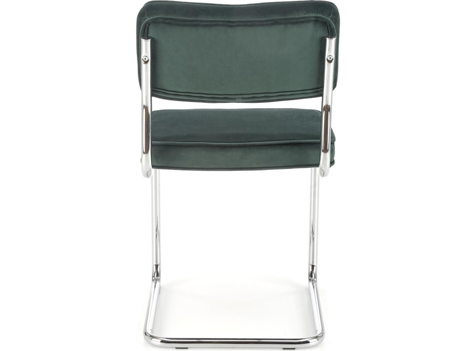 Jedálenská stolička LEONA - tmavo zelená