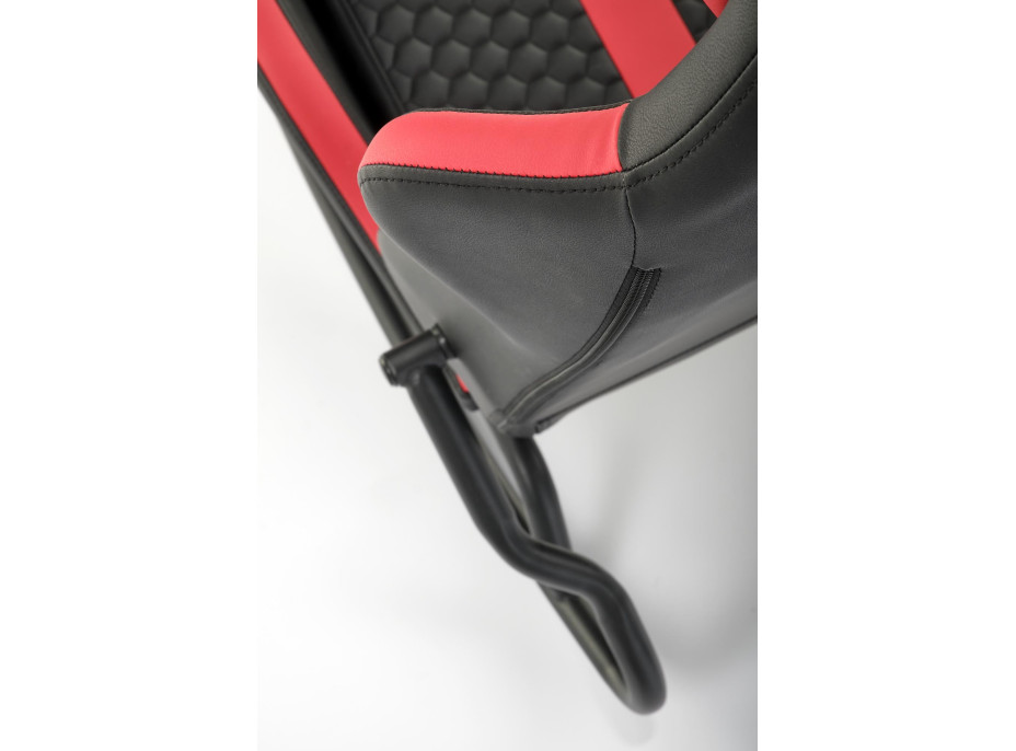 Hojdacia herná stolička GAMER - čierna / červená