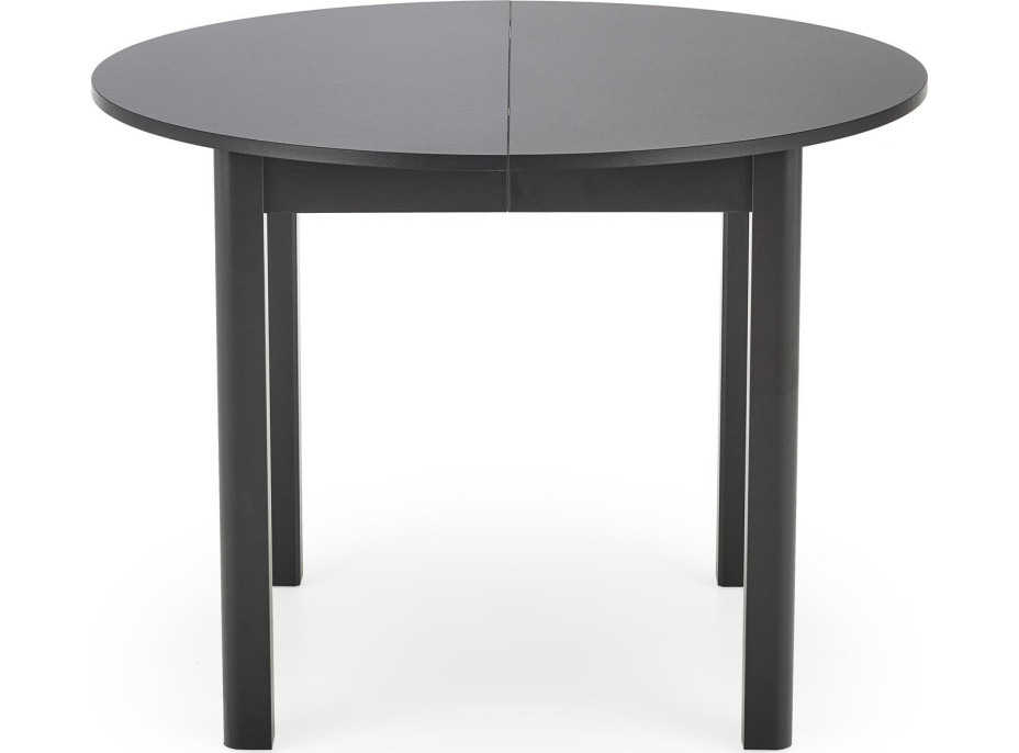 Jedálenský stôl RINO - 102(142)x102x76 cm - rozkladací - čierny