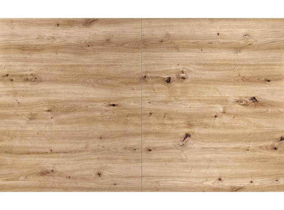 Jedálenský stôl LAMELLO - 130(180)x80x76 cm - rozkladací - dub artisan/čierny