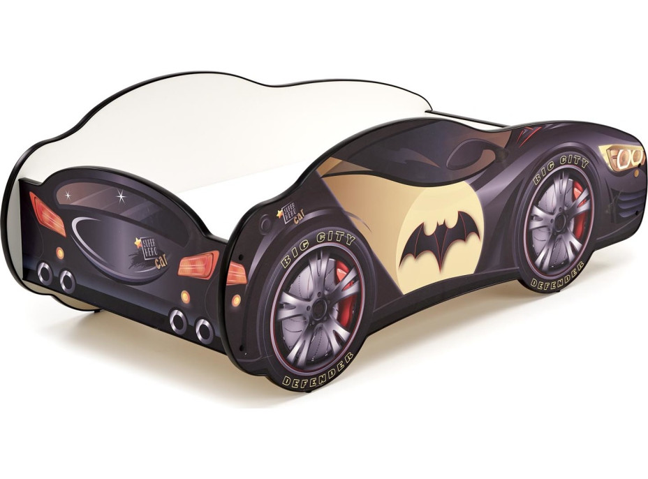 Detská autoposteľ BATCAR 140x70 cm