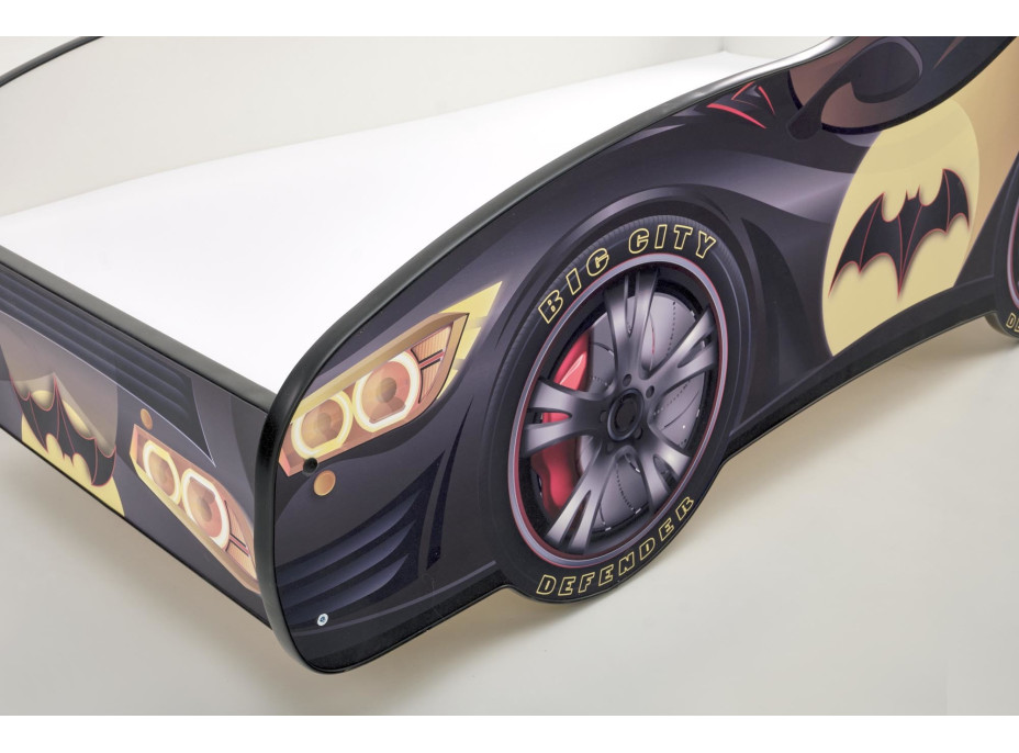 Detská autoposteľ BATCAR 140x70 cm