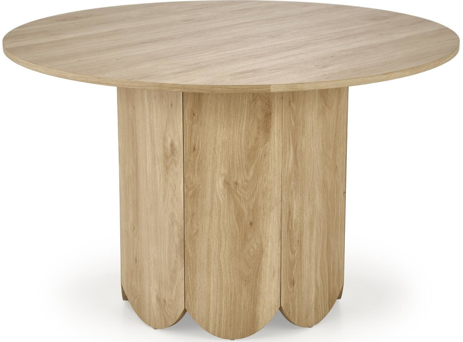 Okrúhly jedálenský stôl HUGO - 120x75 cm - prírodný dub