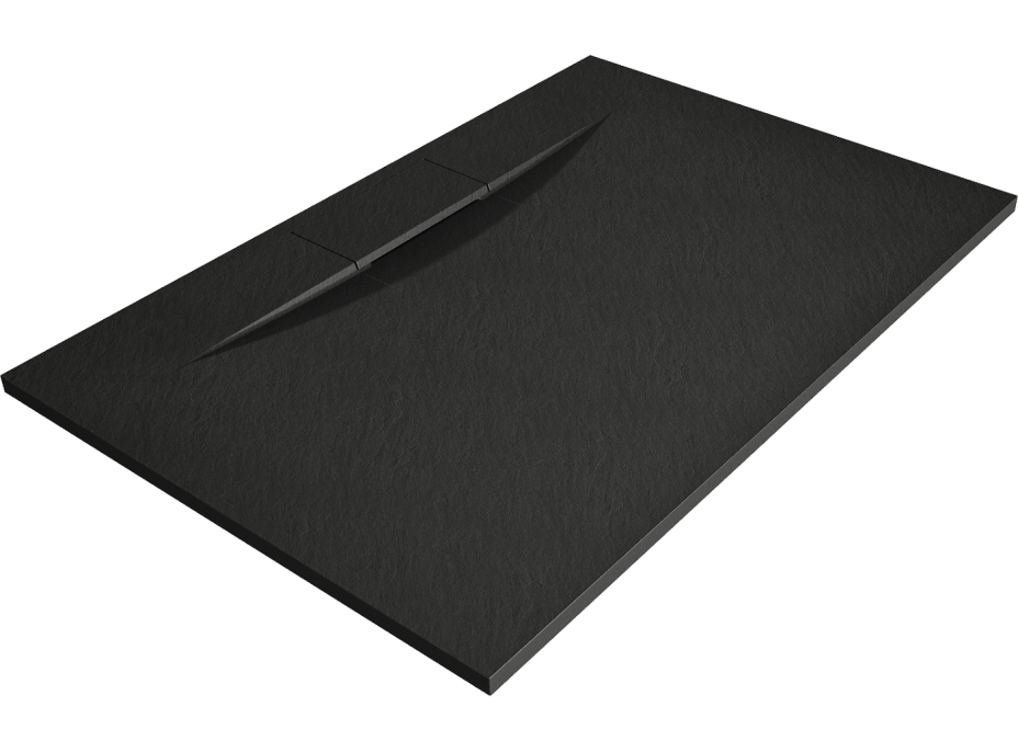 Sprchová SMC vanička MEXEN EGON 80x150 cm - čierna, 4R708015