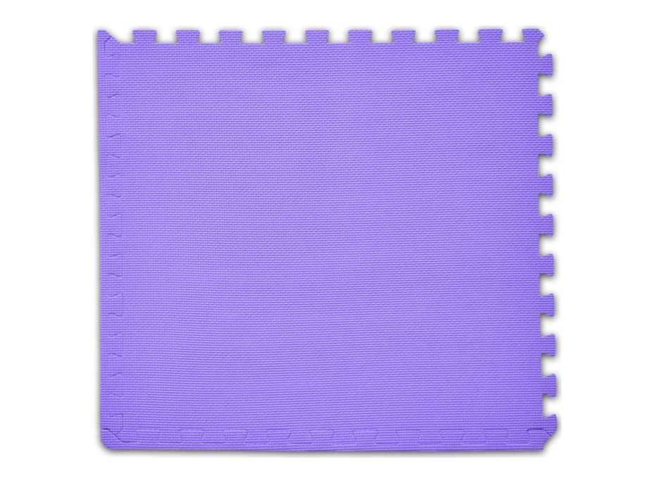 BABY Penový koberec hr. 2 cm - fialový 1 diel s okrajmi