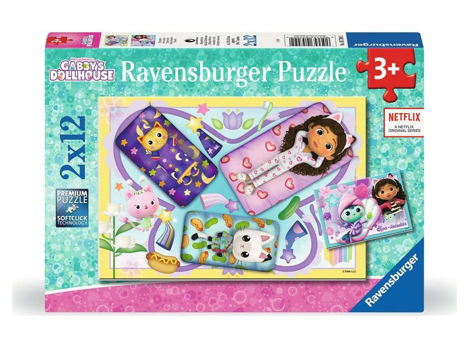 RAVENSBURGER Puzzle Gábinin kúzelný domček 2x12 dielikov