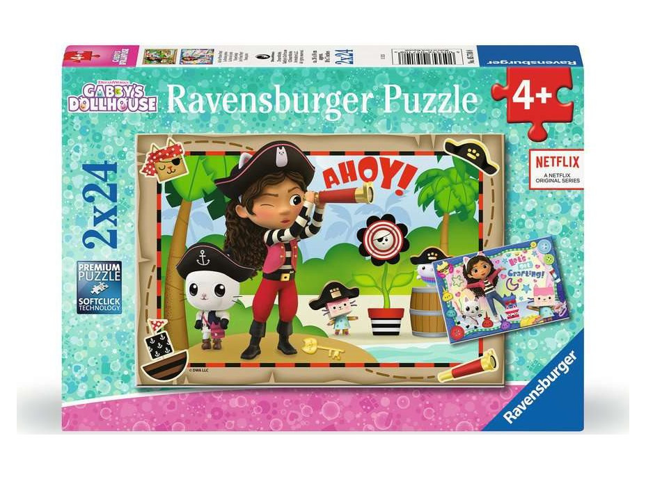 RAVENSBURGER Puzzle Gábinin kúzelný domček 2x24 dielikov