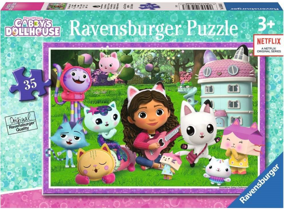 RAVENSBURGER Puzzle Gábinin kúzelný domček 35 dielikov