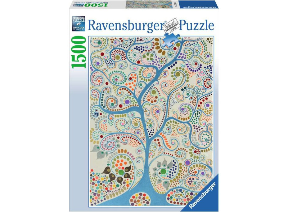 RAVENSBURGER Puzzle Modrý strom 1500 dielikov