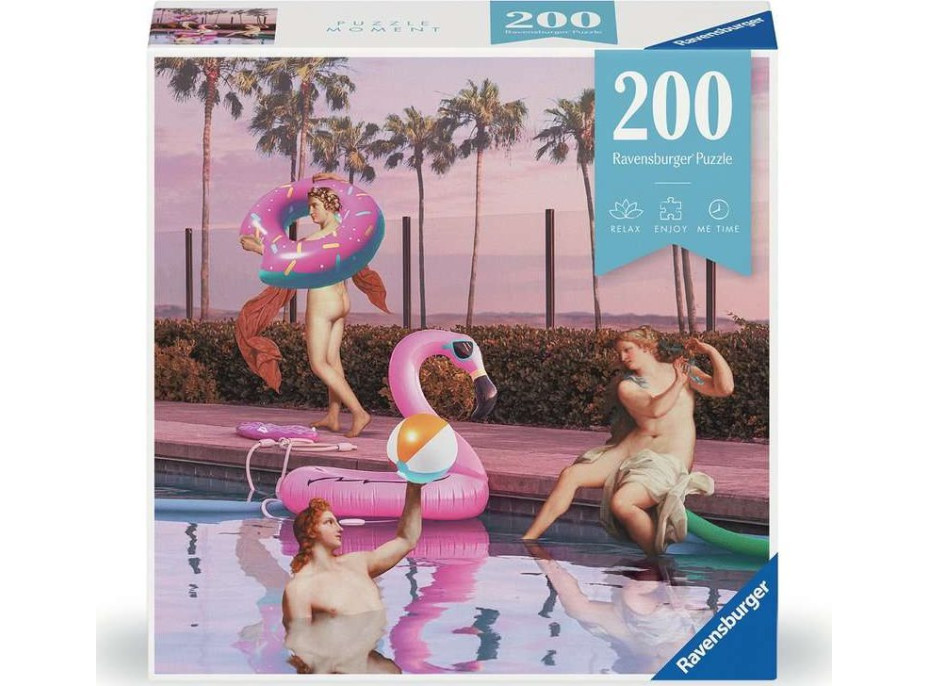 RAVENSBURGER Puzzle Moment: Party pri bazéne 200 dielikov