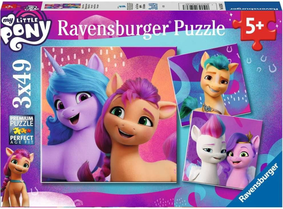 RAVENSBURGER Puzzle My Little Pony 3x49 dielikov