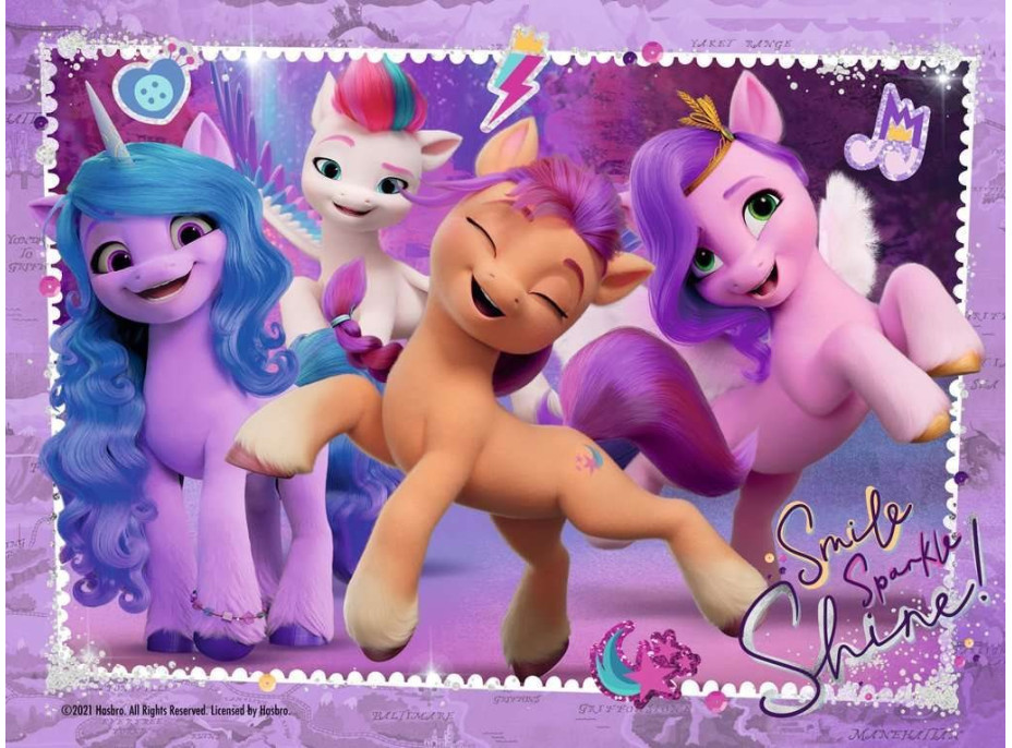 RAVENSBURGER Puzzle My Little Pony 4v1 (12, 16, 20, 24 dielikov)