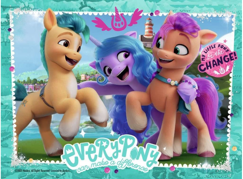 RAVENSBURGER Puzzle My Little Pony 4v1 (12, 16, 20, 24 dielikov)