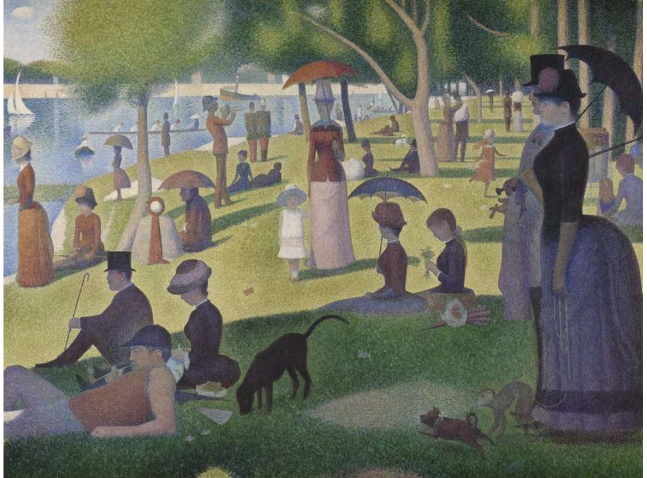 RAVENSBURGER Puzzle Nedeľné popoludnie na ostrove La Grande Jatte 1500 dielikov