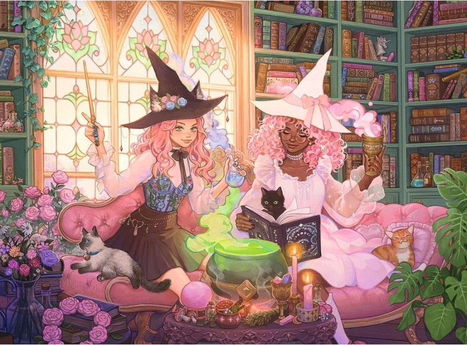 RAVENSBURGER Puzzle Začarovaná knižnica XXL 200 dielikov