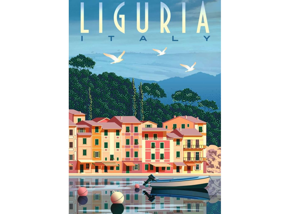RAVENSBURGER Puzzle Pohľadnica z Ligúria 1000 dielikov