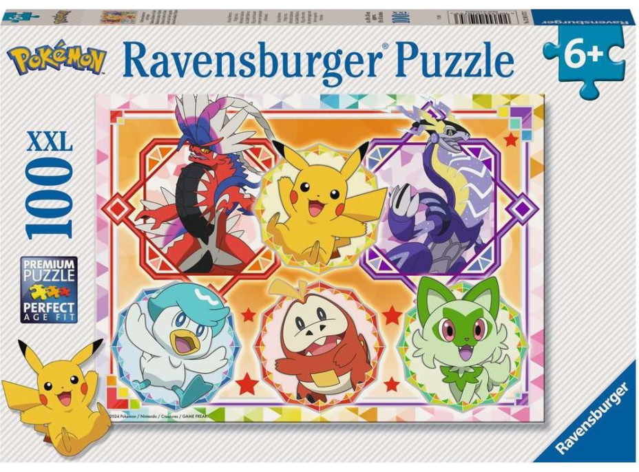 RAVENSBURGER Puzzle Pokémon XXL 100 dielikov