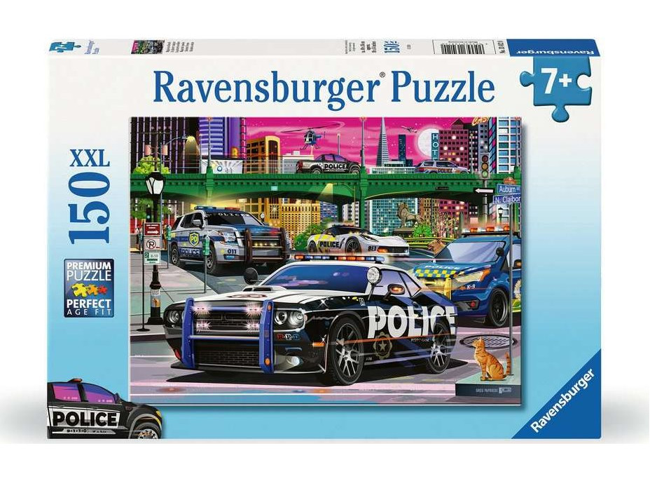 RAVENSBURGER Puzzle Policajný zásah XXL 150 dielikov