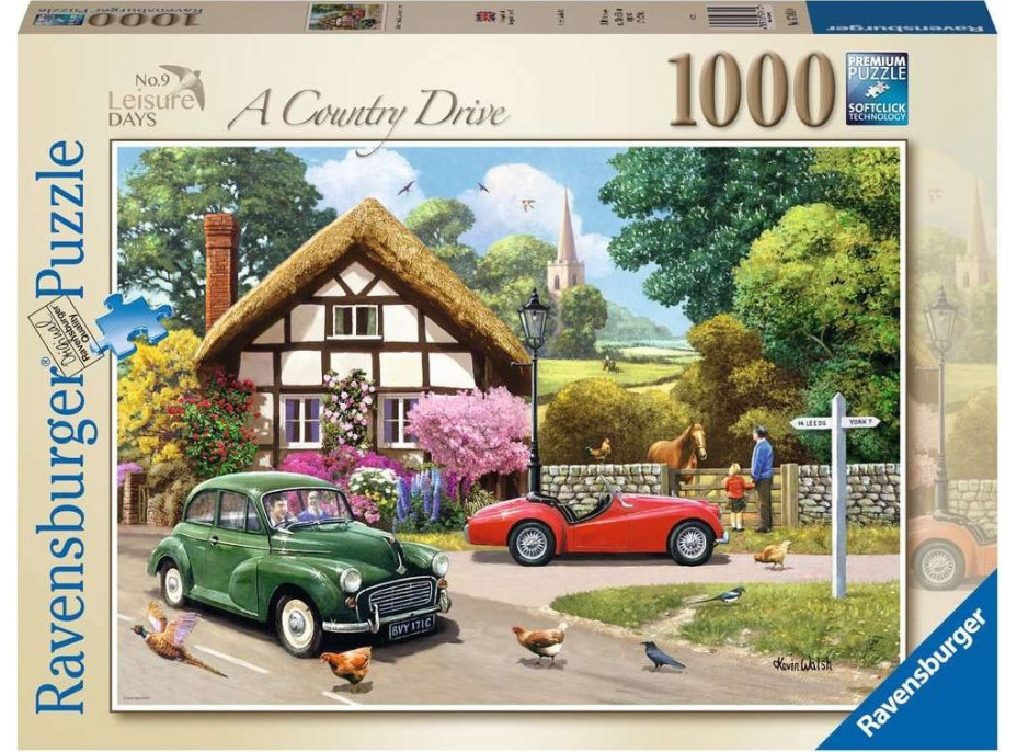 RAVENSBURGER Puzzle Prechádzka vidieckou krajinou 1000 dielikov