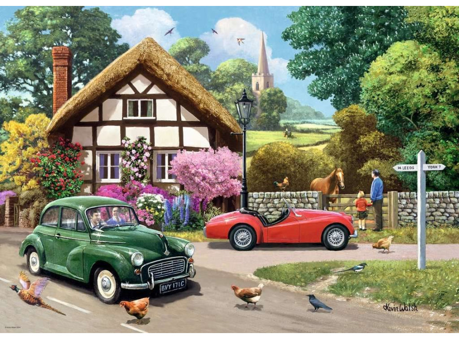 RAVENSBURGER Puzzle Prechádzka vidieckou krajinou 1000 dielikov