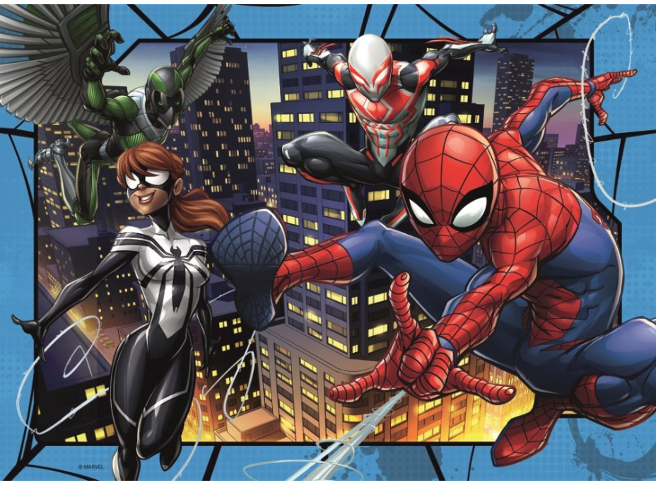 RAVENSBURGER Puzzle Spiderman 4x100 dielikov