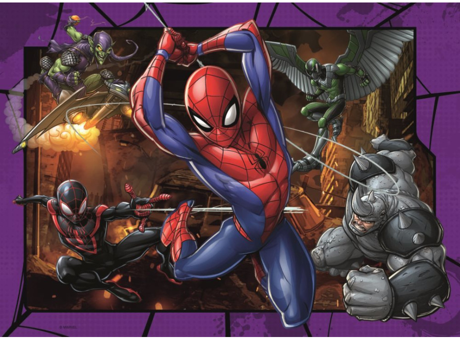 RAVENSBURGER Puzzle Spiderman 4x100 dielikov