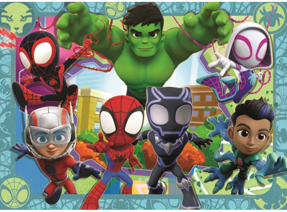 RAVENSBURGER Puzzle Spidey a jeho úžasní priatelia 4x42 dielikov