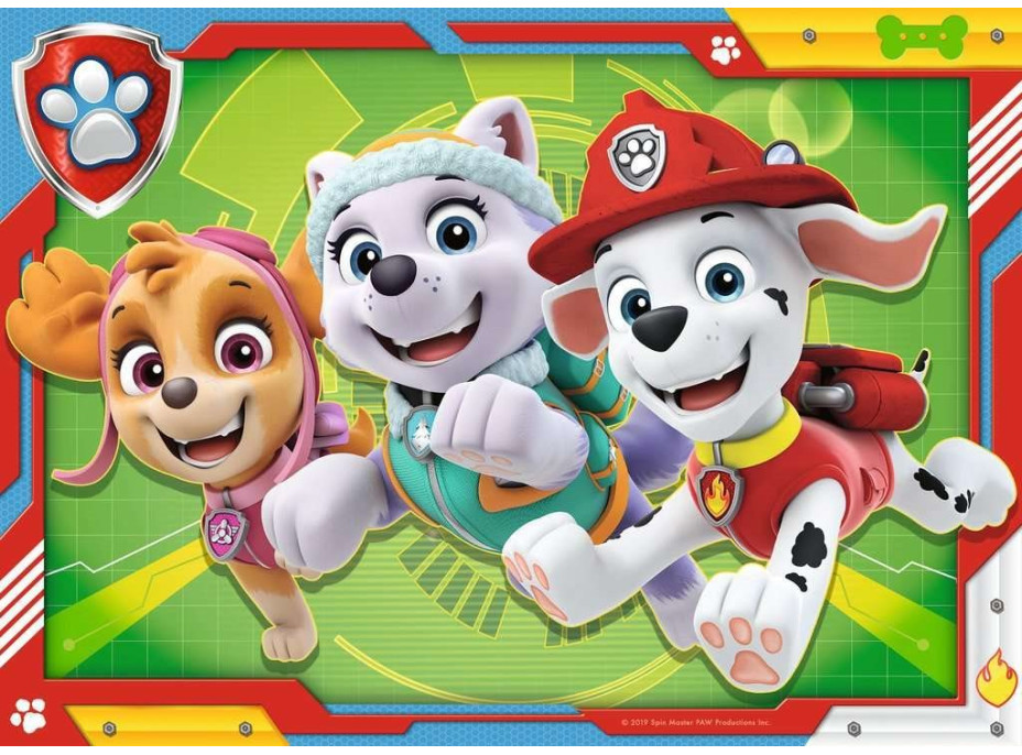 RAVENSBURGER Puzzle Tlapková patrola 4x42 dielikov