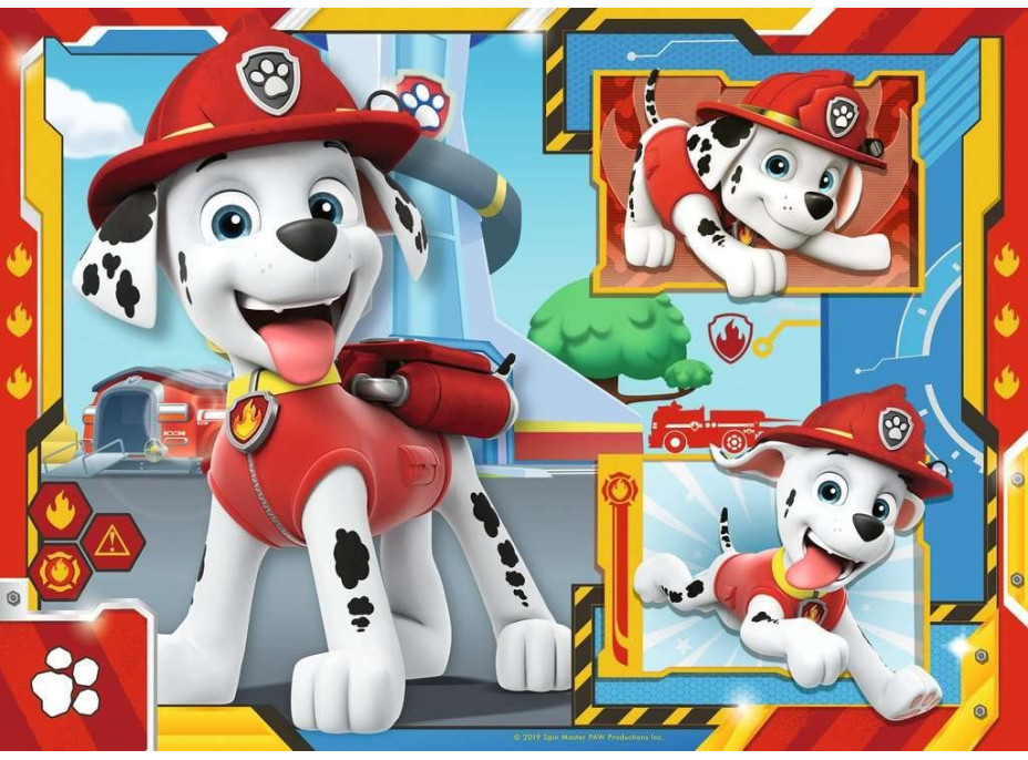RAVENSBURGER Puzzle Tlapková patrola 4x42 dielikov