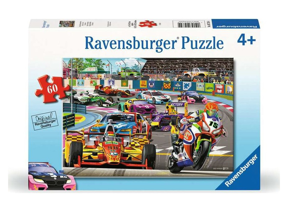 RAVENSBURGER Puzzle Závodné rally 60 dielikov