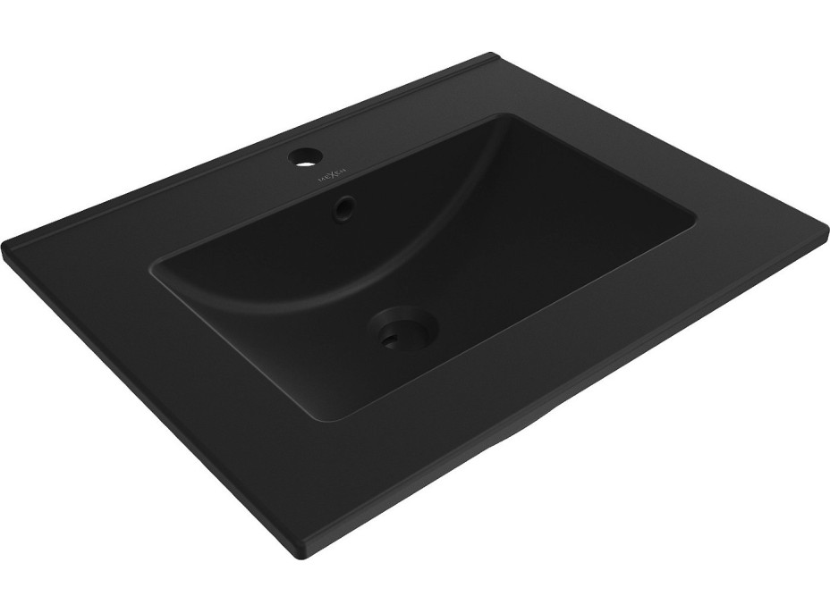 Keramické umývadlo MEXEN ATENA 60 - zápustné - čierne matné, 25016070