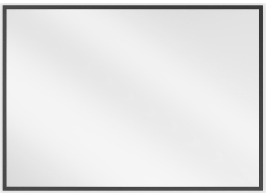 Obdĺžnikové zrkadlo MEXEN LOFT 70x50 cm - čierny rám, 9852-070-050-000-70