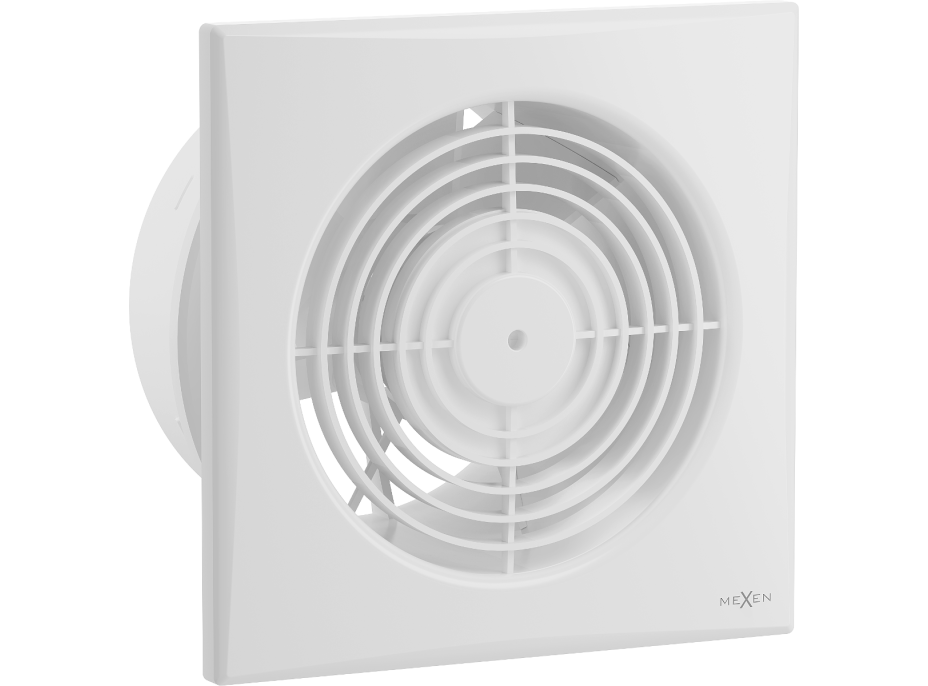 Kúpeľňový ventilátor MEXEN WXS 150 so spätnou klapkou - biely, W9606-150-00