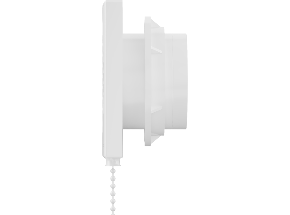 Kúpeľňový ventilátor MEXEN DXS 100 so spätnou klapkou a ovládaný lankom - biely, W9603-100K-00