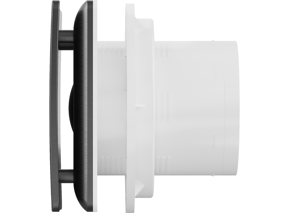 Kúpeľňový ventilátor MEXEN AXS 100 so spätnou klapkou a časovačom - čierny, W9601-100T-70