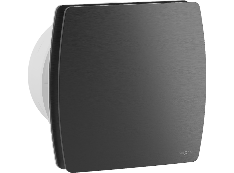 Kúpeľňový ventilátor MEXEN AXS 150 so spätnou klapkou a senzorom vlhkosti - čierny, W9601-150H-70