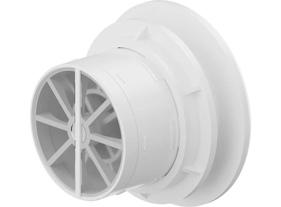 Kúpeľňový ventilátor MEXEN WXR 100 so spätnou klapkou - biely, W9605-100-00