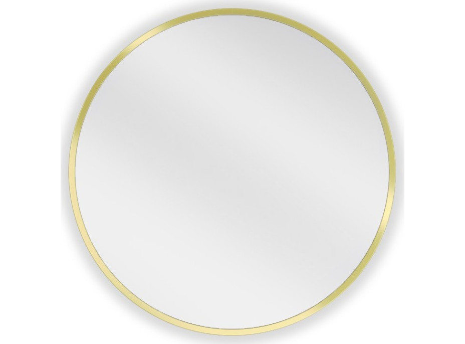 Okrúhle zrkadlo MEXEN LOFT 35 cm - zlatý rám, 9850-035-035-000-50
