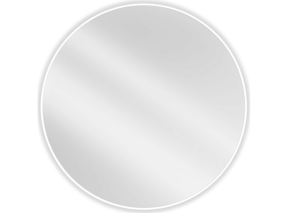 Okrúhle zrkadlo MEXEN LOFT 100 cm - biely rám, 9850-100-100-000-20