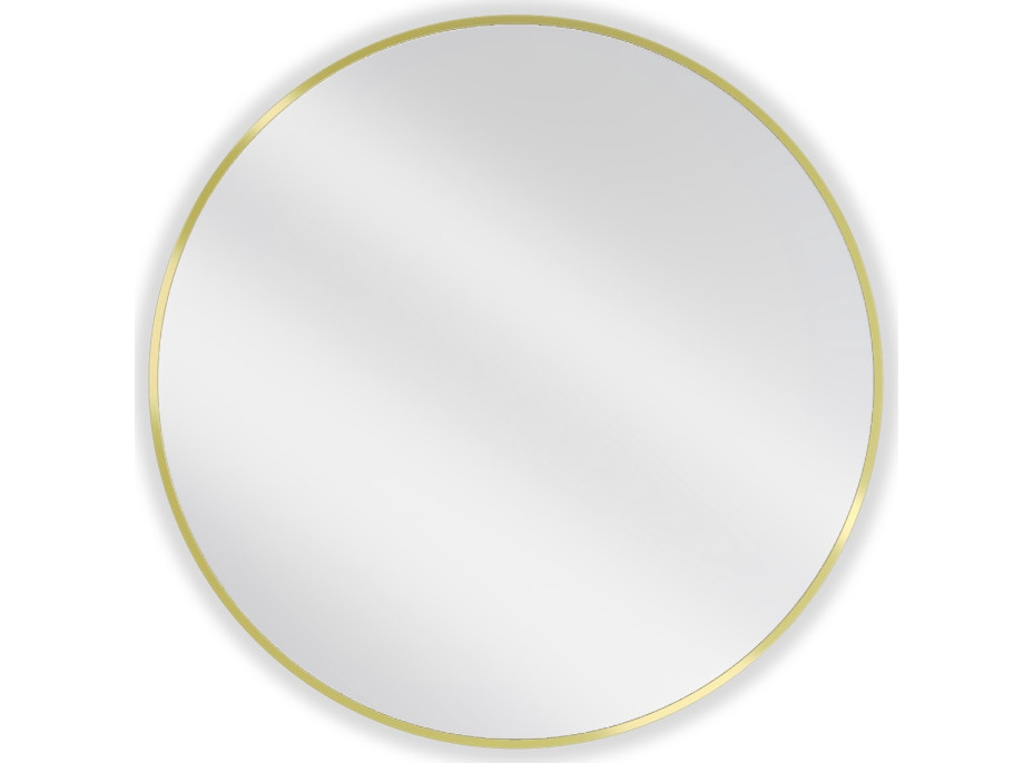 Okrúhle zrkadlo MEXEN LOFT 85 cm - zlatý rám, 9850-085-085-000-50
