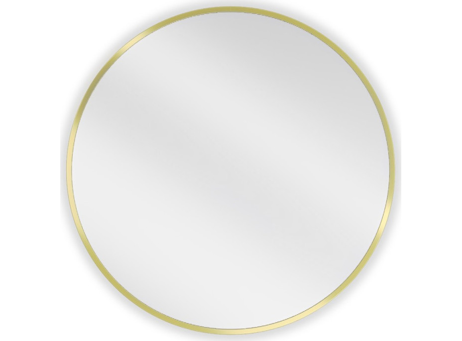 Okrúhle zrkadlo MEXEN LOFT 65 cm - zlatý rám, 9850-065-065-000-50