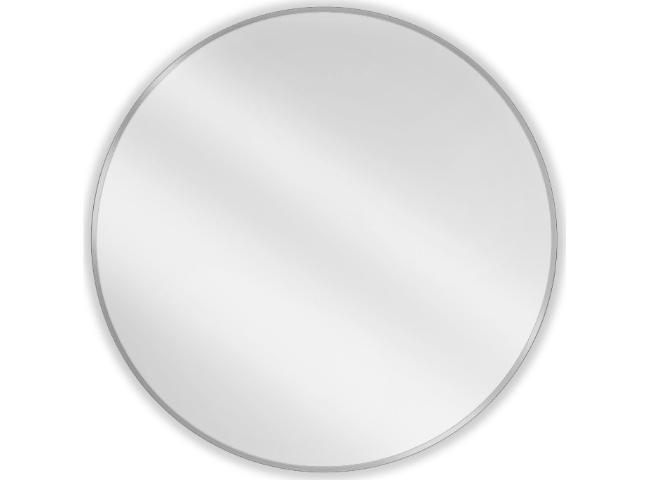 Okrúhle zrkadlo MEXEN LOFT 90 cm - inox rám, 9850-090-090-000-10