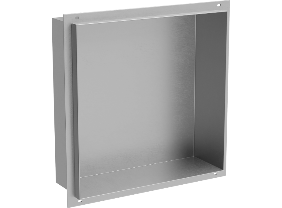 Zápustná polica pod omietku Mexen X-Wall-NR 30x30 cm - inox, 1911303010