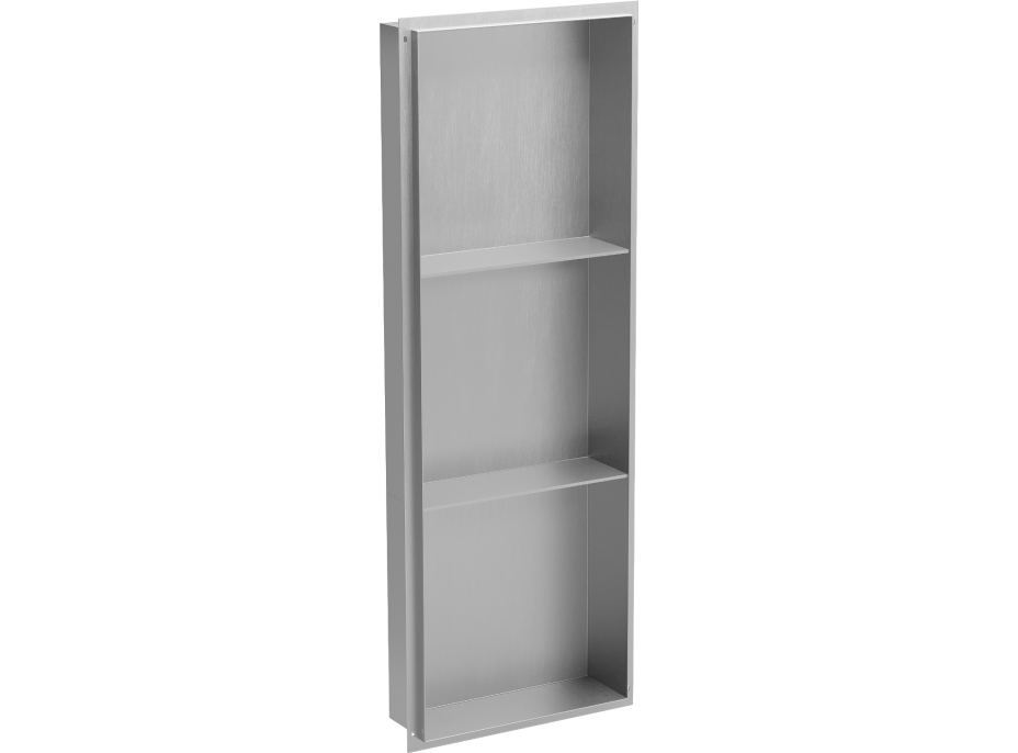 Zápustná polica pod omietku Mexen X-Wall-NR 30x90 cm - inox, 1911903010S