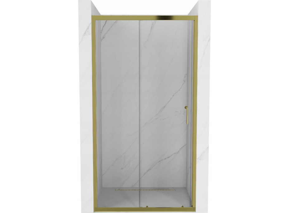 Sprchové dvere MEXEN APIA GOLD 150 cm - zlaté, 845-150-000-50-00
