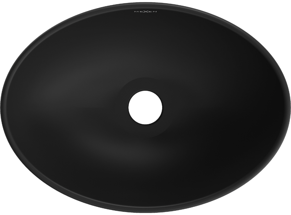 Keramické umývadlo MEXEN ELZA - čierne matné/strieborné šupinové, 21014022